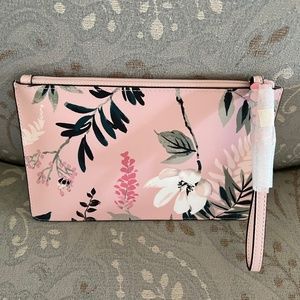 NWT Kate Spade Wristlet - Felicity Street Botanical Eli Cameo Pink